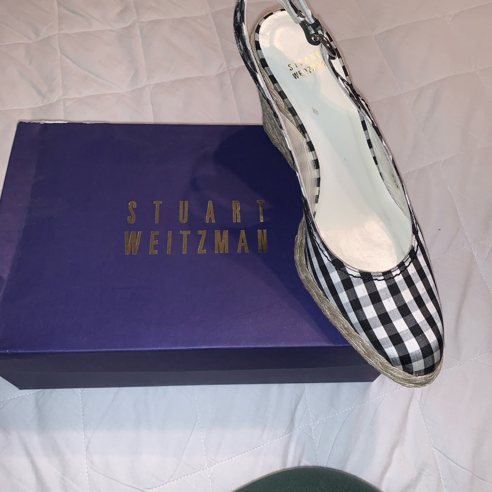 Stuart Weitzman Wedges ! Worn Once For Graduation - image 3